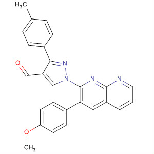 395057-67-7  1H-Pyrazole-4-carboxaldehyde,1-[3-(4-methoxyphenyl)-1,8-naphthyridin-2-yl]-3-(4-methylphenyl)-