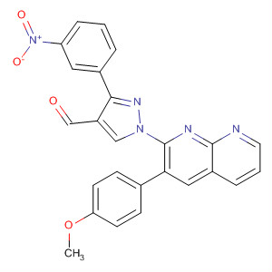 395057-71-3  1H-Pyrazole-4-carboxaldehyde,1-[3-(4-methoxyphenyl)-1,8-naphthyridin-2-yl]-3-(3-nitrophenyl)-