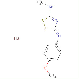 395060-02-3  3H-1,2,4-Dithiazol-5-amine, 3-[(4-methoxyphenyl)imino]-N-methyl-,monohydrobromide