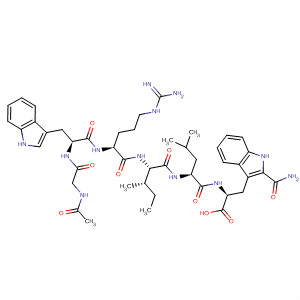 395060-05-6  L-Tryptophanamide,N-acetylglycyl-L-tryptophyl-L-arginyl-L-isoleucyl-L-leucyl-