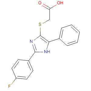 395063-77-1  Acetic acid, [[2-(4-fluorophenyl)-5-phenyl-1H-imidazol-4-yl]thio]-
