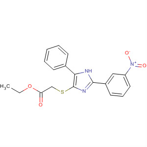 395063-85-1  Acetic acid, [[2-(3-nitrophenyl)-5-phenyl-1H-imidazol-4-yl]thio]-, ethylester