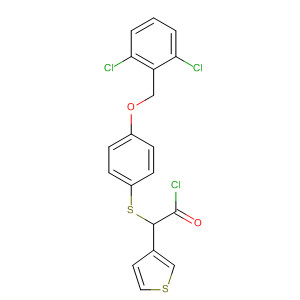 395067-38-6  3-Thiopheneacetyl chloride,a-[[4-[(2,6-dichlorophenyl)methoxy]phenyl]thio]-