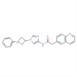 395074-50-7  6-Quinolineacetamide, N-[1-(cis-3-phenylcyclobutyl)-1H-imidazol-4-yl]-