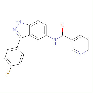 395099-89-5  3-Pyridinecarboxamide, N-[3-(4-fluorophenyl)-1H-indazol-5-yl]-