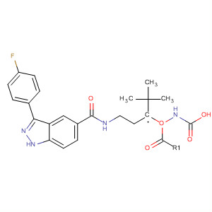 395100-69-3  Carbamic acid,[3-[[[3-(4-fluorophenyl)-1H-indazol-5-yl]carbonyl]amino]propyl]-,1,1-dimethylethyl ester