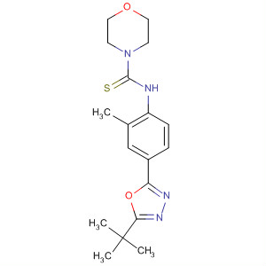 395657-91-7  4-Morpholinecarbothioamide,N-[4-[5-(1,1-dimethylethyl)-1,3,4-oxadiazol-2-yl]-2-methylphenyl]-