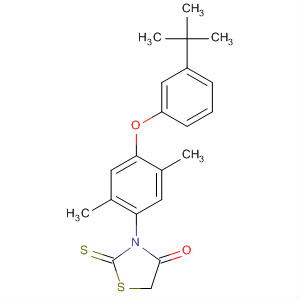 395658-27-2  4-Thiazolidinone,3-[4-[3-(1,1-dimethylethyl)phenoxy]-2,5-dimethylphenyl]-2-thioxo-