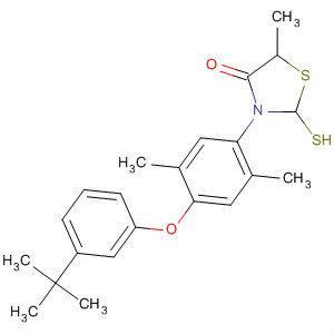 395658-28-3  4-Thiazolidinone,3-[4-[3-(1,1-dimethylethyl)phenoxy]-2,5-dimethylphenyl]-5-methyl-2-thioxo-