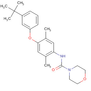 395658-49-8  4-Morpholinecarboxamide,N-[4-[3-(1,1-dimethylethyl)phenoxy]-2,5-dimethylphenyl]-