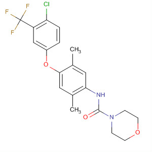 395658-93-2  4-Morpholinecarboxamide,N-[4-[4-chloro-3-(trifluoromethyl)phenoxy]-2,5-dimethylphenyl]-