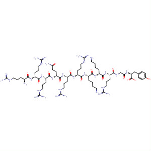 395664-18-3  L-Tyrosine,L-arginyl-L-arginyl-L-arginyl-L-glutaminyl-L-arginyl-L-arginyl-L-lysyl-L-lysyl-L-arginylglycyl-