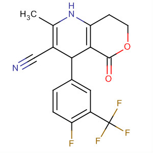395665-07-3  4H-Pyrano[4,3-b]pyridine-3-carbonitrile,4-[4-fluoro-3-(trifluoromethyl)phenyl]-1,5,7,8-tetrahydro-2-methyl-5-oxo-