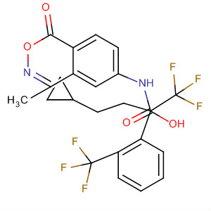 395670-90-3  Cyclopropanepropanamide,a-hydroxy-N-(4-methyl-1-oxo-1H-2,3-benzoxazin-6-yl)-a-(trifluoromethyl)-1-[2-(trifluoromethyl)phenyl]-