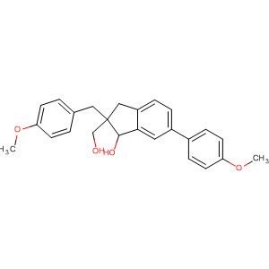 395682-01-6  1H-Indene-2-methanol,2,3-dihydro-1-hydroxy-6-(4-methoxyphenyl)-2-[(4-methoxyphenyl)methyl]-