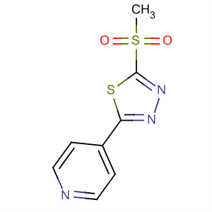 39577-51-0  Pyridine, 4-[5-(methylsulfonyl)-1,3,4-thiadiazol-2-yl]-