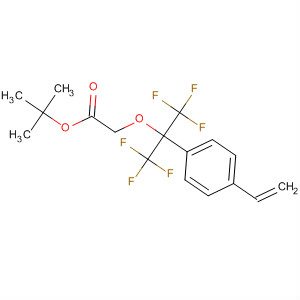 397302-17-9  Acetic acid,[1-(4-ethenylphenyl)-2,2,2-trifluoro-1-(trifluoromethyl)ethoxy]-,1,1-dimethylethyl ester