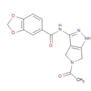 398495-68-6  1,3-Benzodioxole-5-carboxamide,N-(5-acetyl-1,4,5,6-tetrahydropyrrolo[3,4-c]pyrazol-3-yl)-