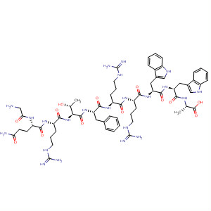 390745-95-6  L-Alanine,glycyl-L-glutaminyl-L-arginyl-L-threonyl-L-phenylalanyl-L-arginyl-L-arginyl-L-tryptophyl-L-tryptophyl-