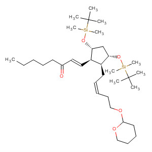 390746-24-4  1-Octen-3-one,1-[(1R,2S,3S,5R)-3,5-bis[[(1,1-dimethylethyl)dimethylsilyl]oxy]-2-[(2Z)-5-[(tetrahydro-2H-pyran-2-yl)oxy]-2-pentenyl]cyclopentyl]-, (1E)-
