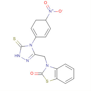 390748-33-1  2(3H)-Benzothiazolone,3-[[4,5-dihydro-4-(4-nitrophenyl)-5-thioxo-1H-1,2,4-triazol-3-yl]methyl]-