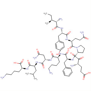 390749-38-9  L-Lysine,L-isoleucyl-L-tyrosyl-L-glutaminyl-L-a-glutamyl-L-prolyl-L-phenylalanyl-L-lysyl-L-asparaginyl-L-leucyl-