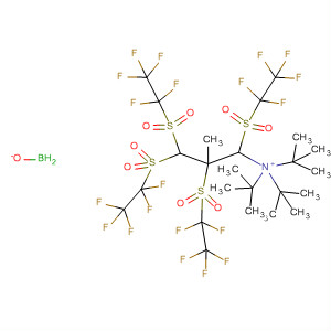 390751-08-3  2-Propanaminium, N,N,N-tris(1,1-dimethylethyl)-2-methyl-,tetrakis[(pentafluoroethyl)sulfonyl]borate(1-)