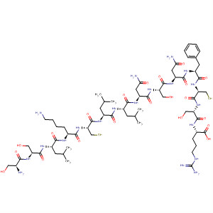 390752-99-5  L-Arginine,L-seryl-L-seryl-L-leucyl-L-lysyl-L-cysteinyl-L-leucyl-L-leucyl-L-asparaginyl-L-seryl-L-asparaginyl-L-phenylalanyl-L-cysteinyl-L-seryl-