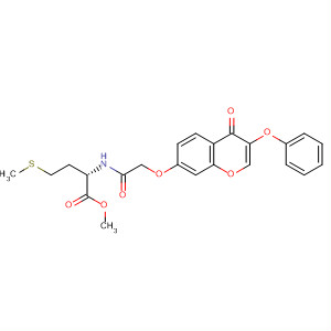 390756-06-6  L-Methionine, N-[[(4-oxo-3-phenoxy-4H-1-benzopyran-7-yl)oxy]acetyl]-,methyl ester