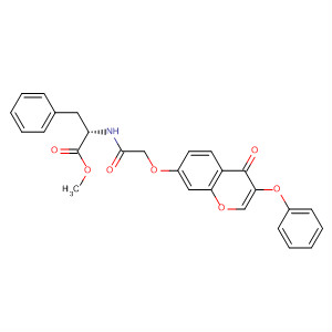 390756-08-8  L-Phenylalanine,N-[[(4-oxo-3-phenoxy-4H-1-benzopyran-7-yl)oxy]acetyl]-, methyl ester