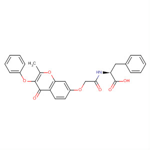 390756-11-3  L-Phenylalanine,N-[[(2-methyl-4-oxo-3-phenoxy-4H-1-benzopyran-7-yl)oxy]acetyl]-