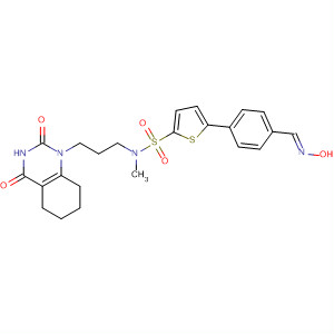 390765-62-5  2-Thiophenesulfonamide,N-[3-(3,4,5,6,7,8-hexahydro-2,4-dioxo-1(2H)-quinazolinyl)propyl]-5-[4-[(E)-(hydroxyimino)methyl]phenyl]-N-methyl-