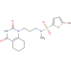 390766-27-5  2-Thiophenesulfonamide,5-bromo-N-[3-(3,4,5,6,7,8-hexahydro-2,4-dioxo-1(2H)-quinazolinyl)propyl]-N-methyl-