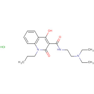 390800-94-9  3-Quinolinecarboxamide,N-[2-(diethylamino)ethyl]-1,2-dihydro-4-hydroxy-2-oxo-1-propyl-,hydrochloride
