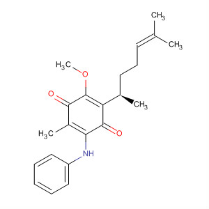 390801-93-1  2,5-Cyclohexadiene-1,4-dione,2-[(1R)-1,5-dimethyl-4-hexenyl]-3-methoxy-5-methyl-6-(phenylamino)-