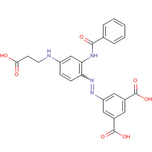 390808-14-7  1,3-Benzenedicarboxylic acid,5-[[2-(benzoylamino)-4-[(2-carboxyethyl)amino]phenyl]azo]-