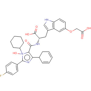 390810-29-4  L-Tryptophan,5-(carboxymethoxy)-N-[[1-cyclohexyl-2-(4-fluorophenyl)-1H-benzimidazol-5-yl]carbonyl]-