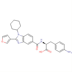 390810-74-9  L-Phenylalanine,4-amino-N-[[1-cyclohexyl-2-(3-furanyl)-1H-benzimidazol-5-yl]carbonyl]-