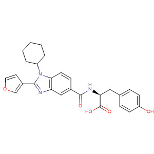 390810-83-0  L-Tyrosine,N-[[1-cyclohexyl-2-(3-furanyl)-1H-benzimidazol-5-yl]carbonyl]-