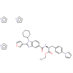 390811-09-3  L-Phenylalanine,N-[[1-cyclohexyl-2-(3-furanyl)-1H-benzimidazol-5-yl]carbonyl]-4-(1H-tetrazol-5-yl)-, ethyl ester