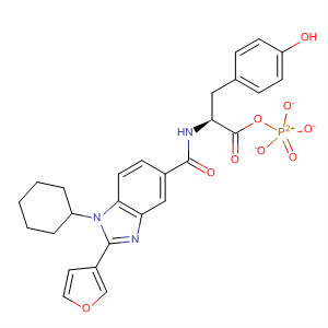 390811-51-5  L-Tyrosine,N-[[1-cyclohexyl-2-(3-furanyl)-1H-benzimidazol-5-yl]carbonyl]-,dihydrogen phosphate (ester)