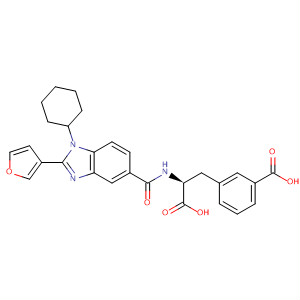 390811-54-8  Phenylalanine,3-carboxy-N-[[1-cyclohexyl-2-(3-furanyl)-1H-benzimidazol-5-yl]carbonyl]-