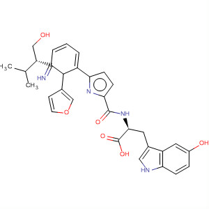 390811-86-6  L-Tryptophan,N-[[2-(3-furanyl)-1-[(1S)-1-(hydroxymethyl)-2-methylpropyl]-1H-benzimidazol-5-yl]carbonyl]-5-hydroxy-