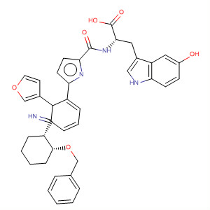 390811-90-2  L-Tryptophan,N-[[2-(3-furanyl)-1-[(1R,2R)-2-(phenylmethoxy)cyclohexyl]-1H-benzimidazol-5-yl]carbonyl]-5-hydroxy-