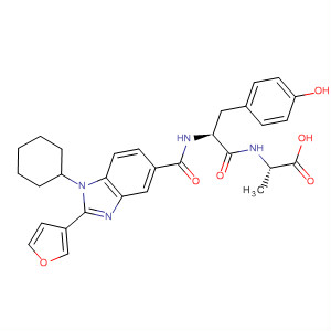 390812-21-2  L-Alanine,N-[[1-cyclohexyl-2-(3-furanyl)-1H-benzimidazol-5-yl]carbonyl]tyrosyl-