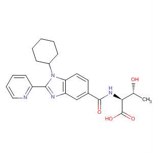 390814-00-3  L-Threonine,N-[[1-cyclohexyl-2-(2-pyridinyl)-1H-benzimidazol-5-yl]carbonyl]-