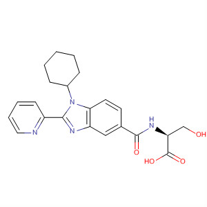 390814-02-5  L-Serine,N-[[1-cyclohexyl-2-(2-pyridinyl)-1H-benzimidazol-5-yl]carbonyl]-