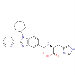 390814-06-9  L-Histidine,N-[[1-cyclohexyl-2-(2-pyridinyl)-1H-benzimidazol-5-yl]carbonyl]-
