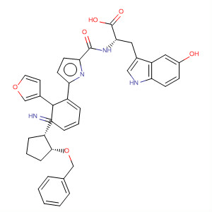 390814-87-6  L-Tryptophan,N-[[2-(3-furanyl)-1-[(1R,2R)-2-(phenylmethoxy)cyclopentyl]-1H-benzimidazol-5-yl]carbonyl]-5-hydroxy-