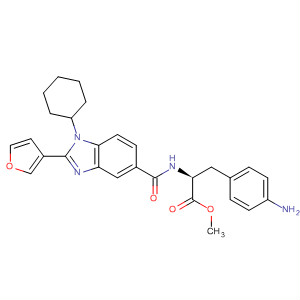 390815-60-8  L-Phenylalanine,4-amino-N-[[1-cyclohexyl-2-(3-furanyl)-1H-benzimidazol-5-yl]carbonyl]-,methyl ester
